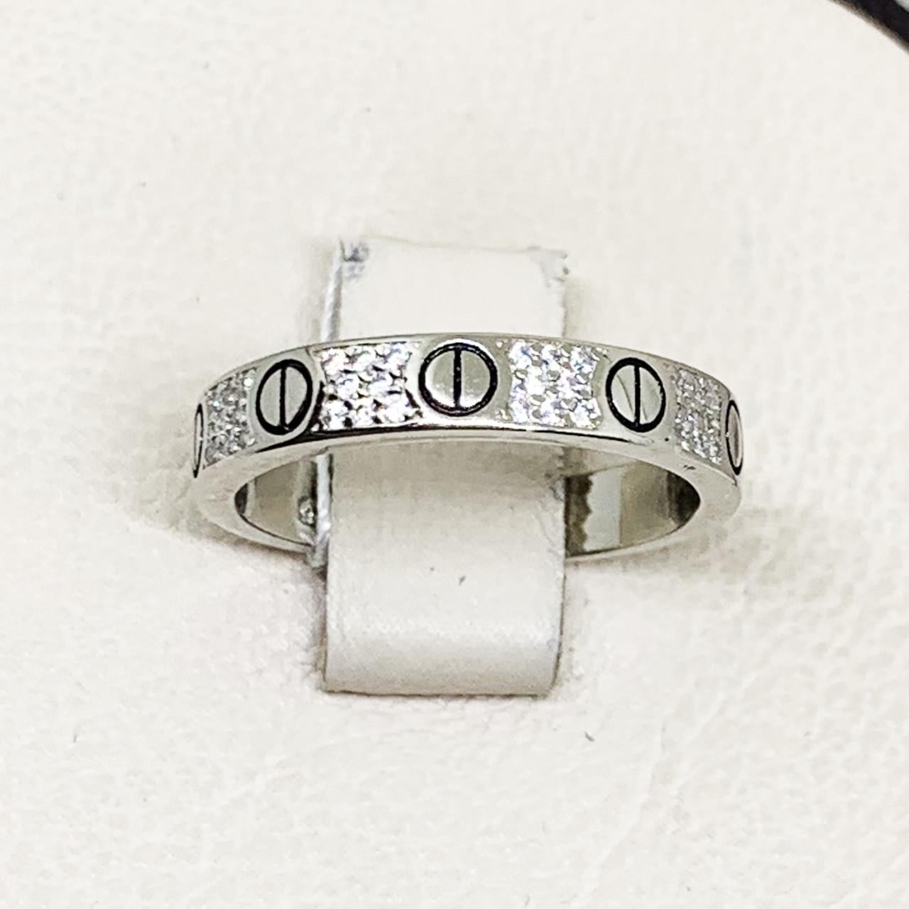 Кольцо серебряное с кубическим цирконием 3,31 г р. 18 (1682620980)