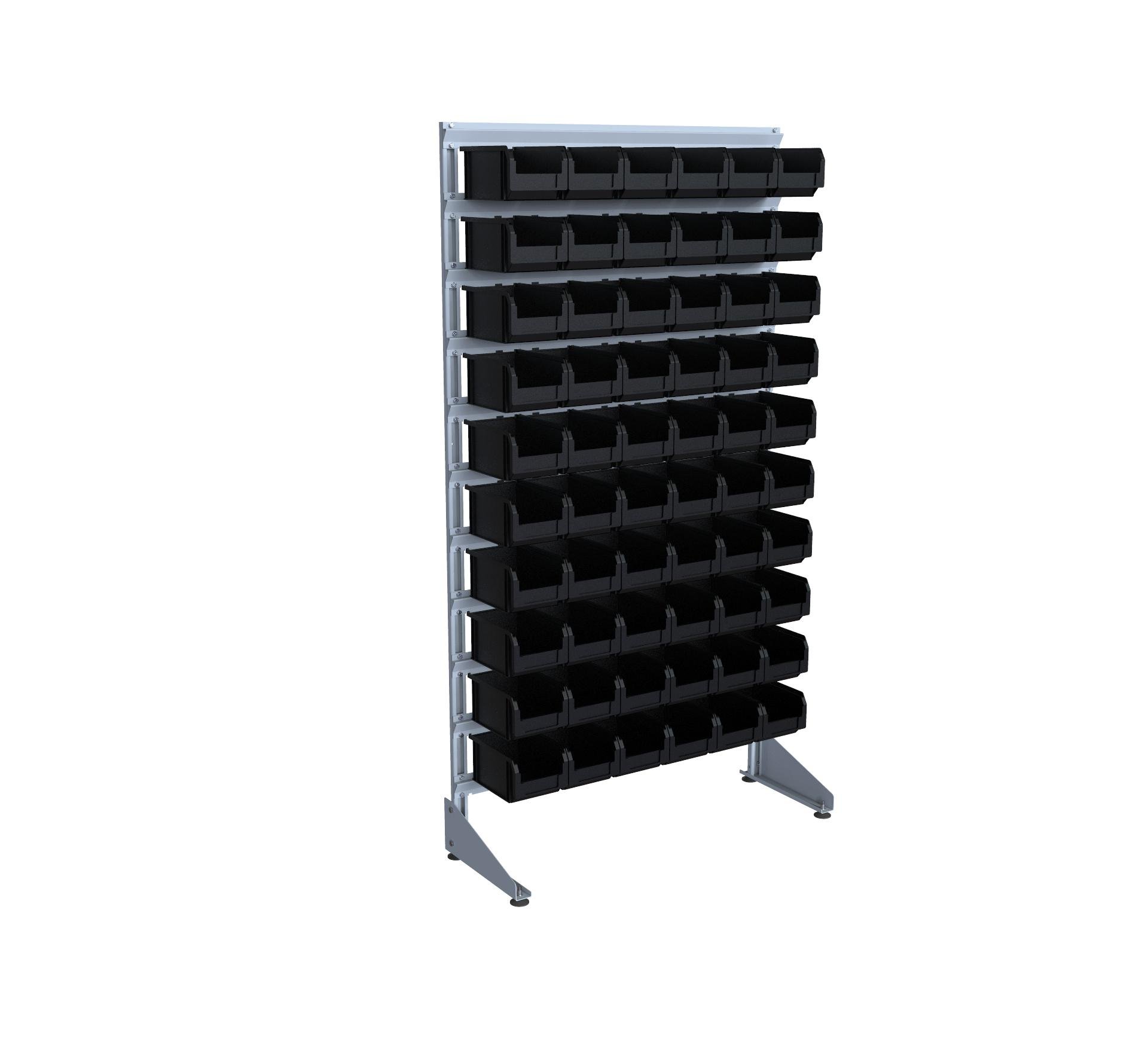 Стелаж з лотками OS-18/1 Ч 350x1800x1000 мм (120005)