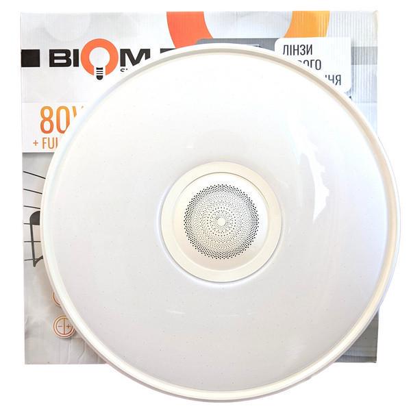Светильник светодиодный Biom SMART SML-R28-80-M-FRGB музыкальный с дистанционным управлением 3000-6000K FULL RGB 80 Вт BT APP Светильник светодиодный Biom SMART SML-R28-80-M-FRGB музыкальный с дистанционным управлением 3000-6000K FULL RGB 80 Вт BT APP