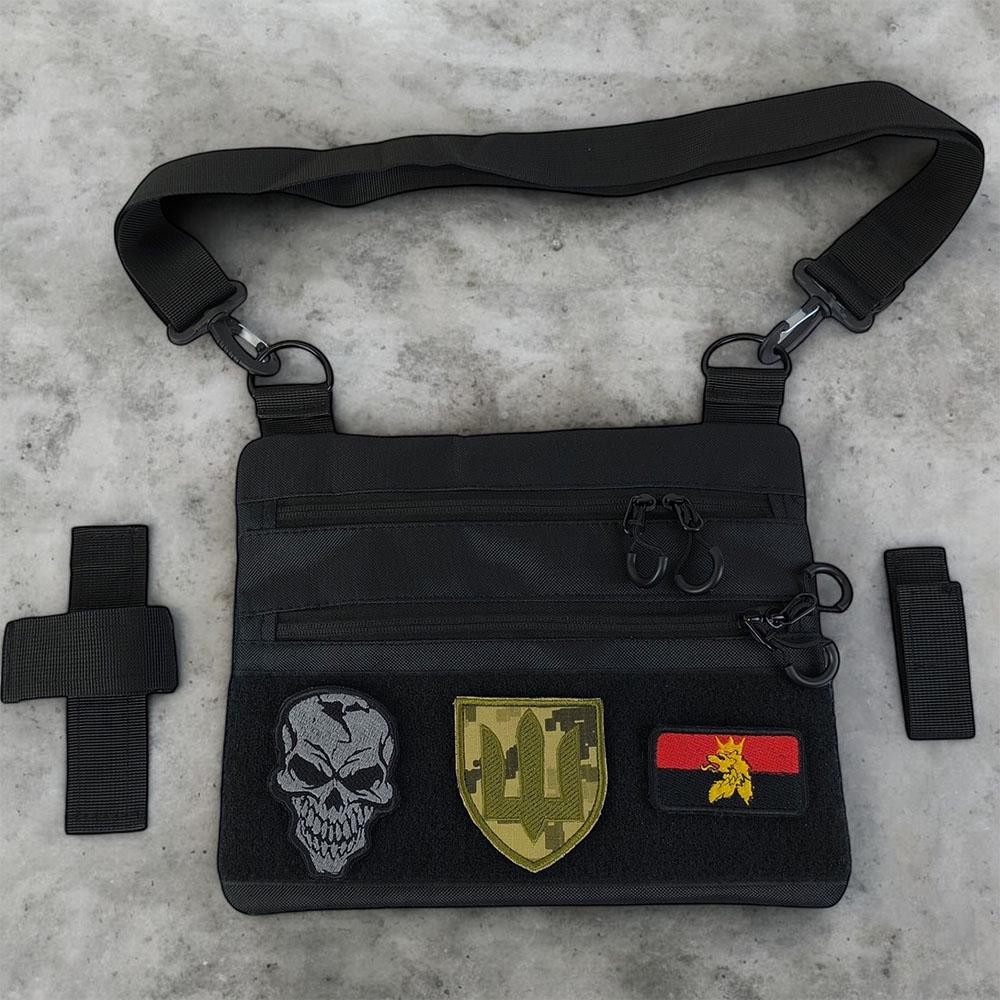 Сумка-кобура мужская 30х24 см Черный (521246) - фото 31 Сумка-кобура мужская 30х24 см Черный (521246) - фото 31