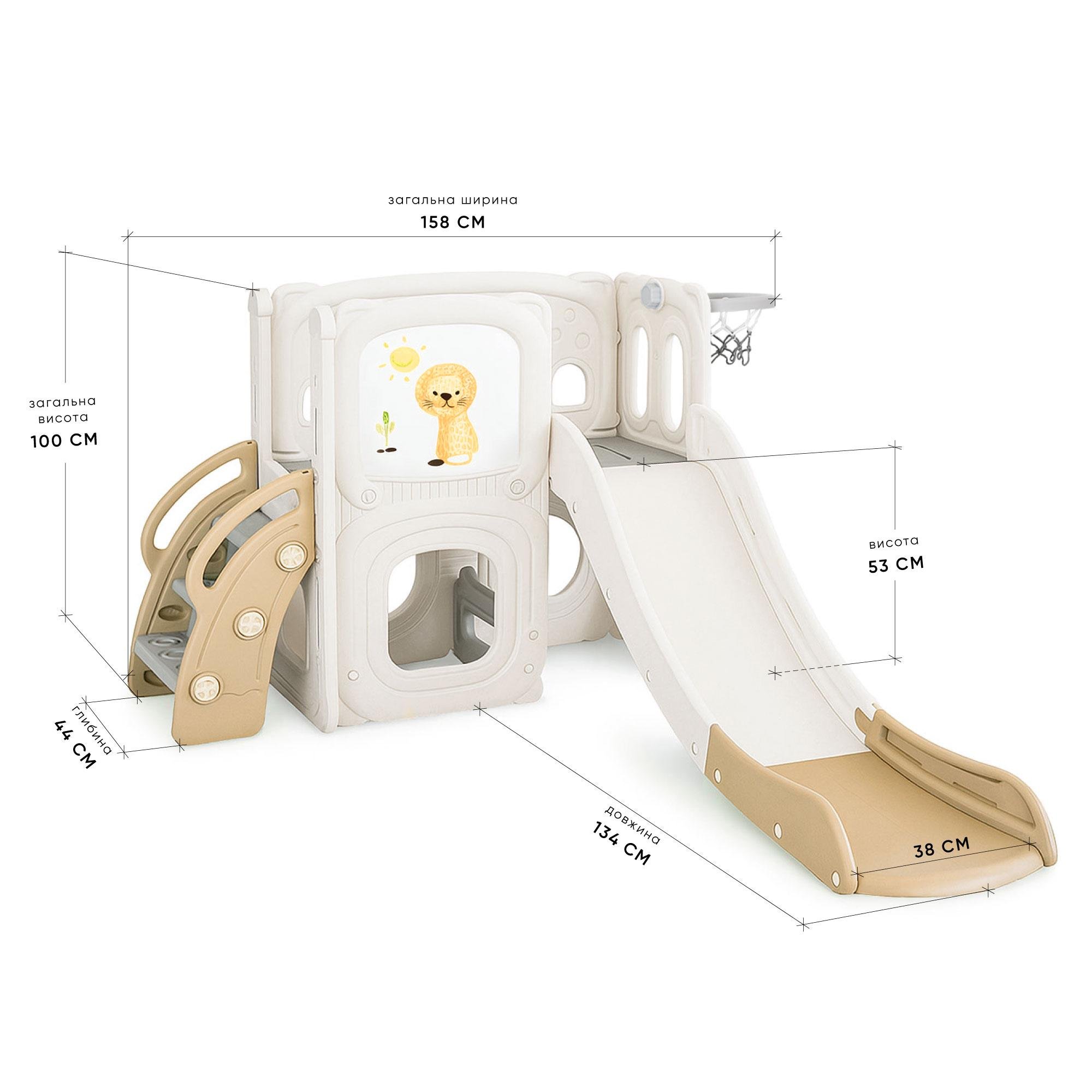 Дитячий ігровий комплекс Mealux Tower White/Brown (KD-B013 White/Brown) - фото 2