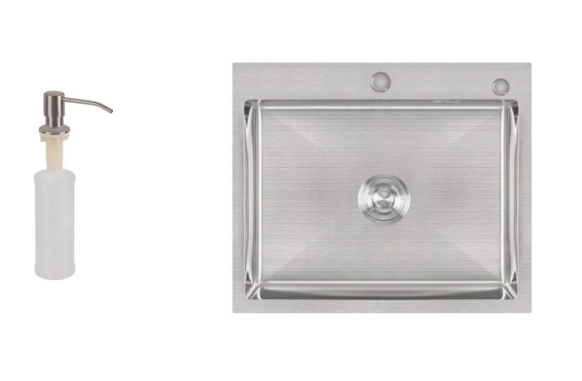 Кухонная мойка Lidz H6050 Brush 3,0/1,0 мм (LIDZH6050BRU3010)