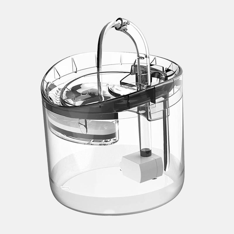 Фонтан-поїлка для котів і собак автоматичний Прозорий Фонтан-поїлка для котів і собак автоматичний Прозорий