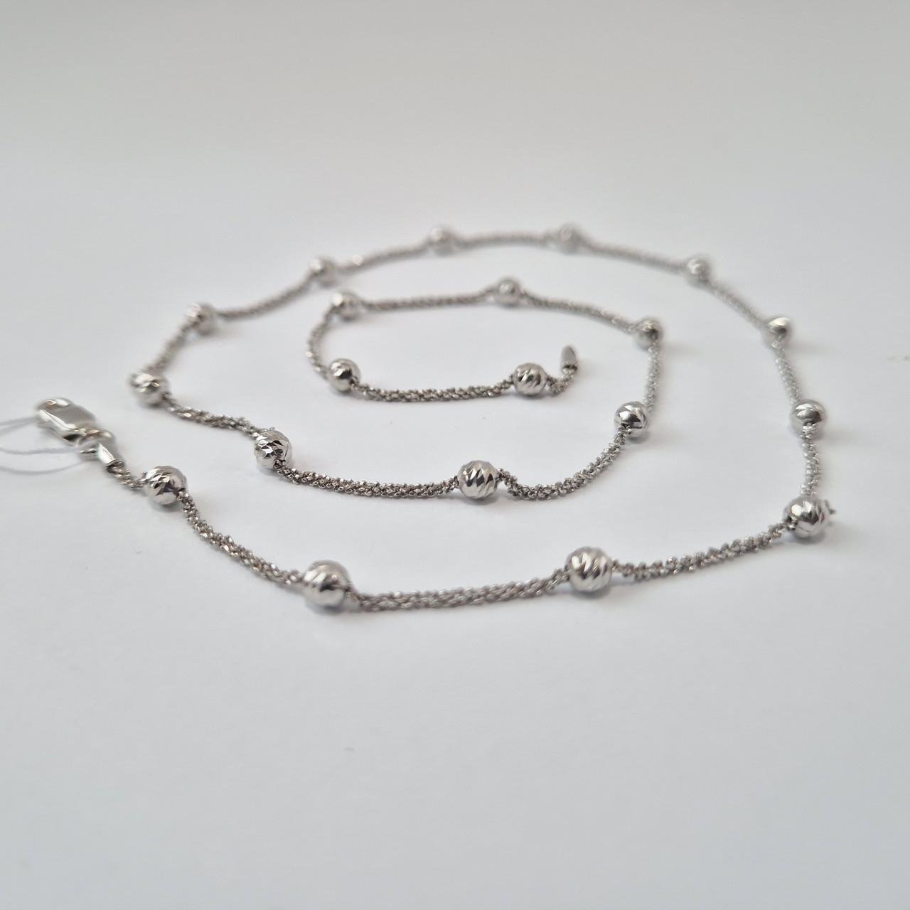 Ланцюжок круглий з кульками срібло 925 проби родоване 5,09 г 50 см (atom/strd02) - фото 7 Ланцюжок круглий з кульками срібло 925 проби родоване 5,09 г 50 см (atom/strd02) - фото 7