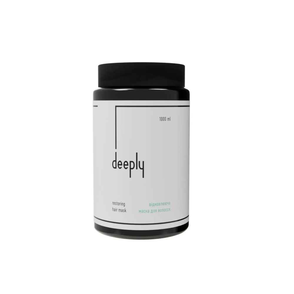 Маска відновлююча для волосся deeply restoring hair mask 1000 мл Маска відновлююча для волосся deeply restoring hair mask 1000 мл