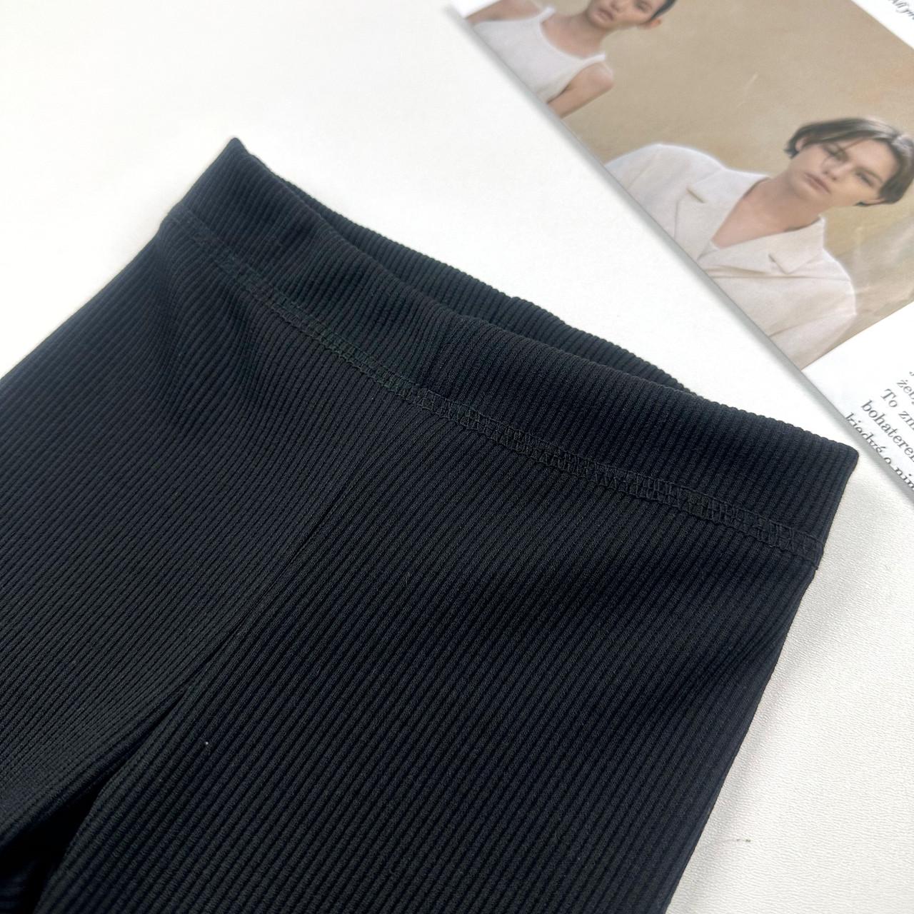 Лосини дитячі в рубчик 128 см Чорний (2186828590) - фото 3 Лосини дитячі в рубчик 128 см Чорний (2186828590) - фото 3