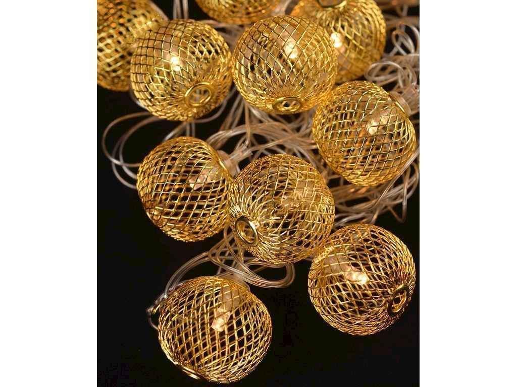 Гирлянда Фигурки 20LED СЕТКА-СФЕРА 5 м Теплый белый (1683-07)