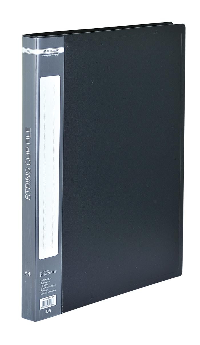 Папка-скоросшиватель Buromax А4 полипропилен Черный (BM.3407-01)