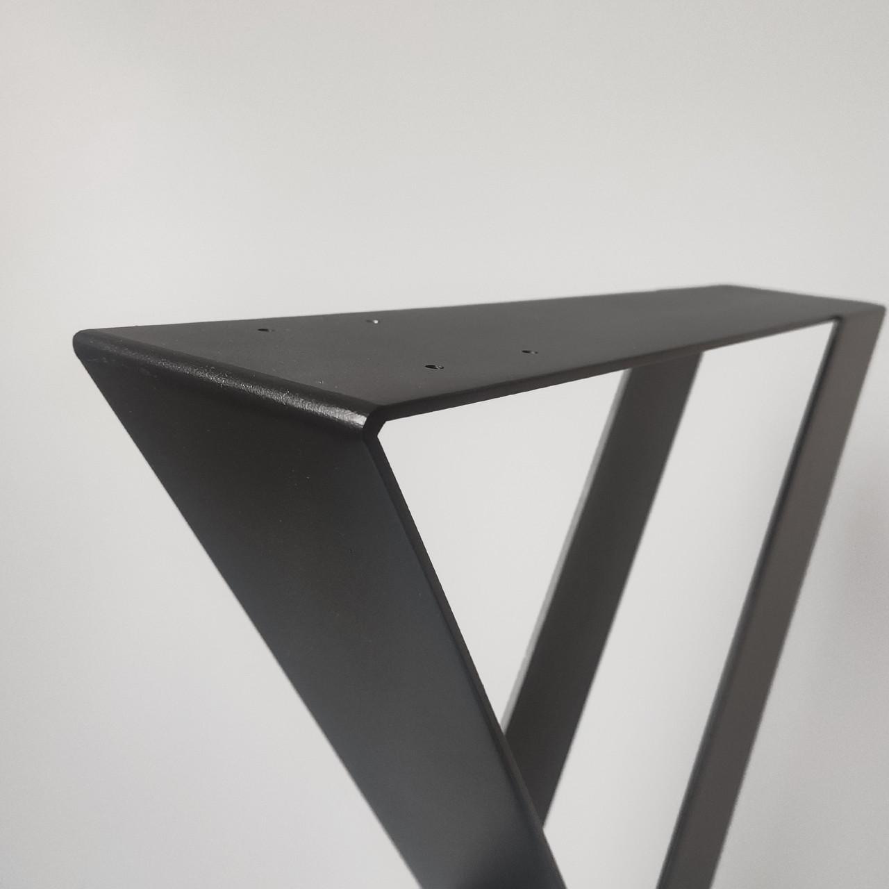 Комплект опор для столу з металу 500х108 мм H 730 мм сталева пластина 100x4,0 мм Чорний (1139) - фото 5 Комплект опор для столу з металу 500х108 мм H 730 мм сталева пластина 100x4,0 мм Чорний (1139) - фото 5