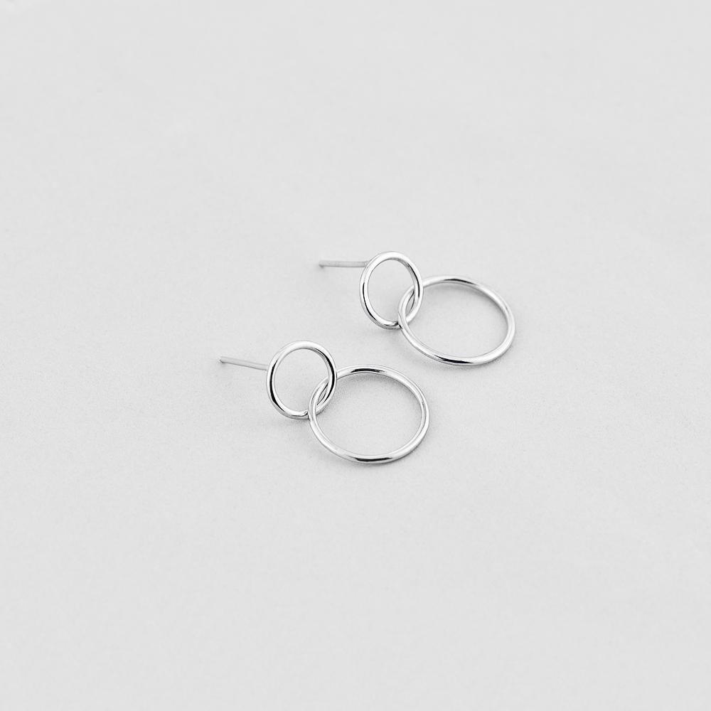 Серебряные серьги Minimal Итого (6103)