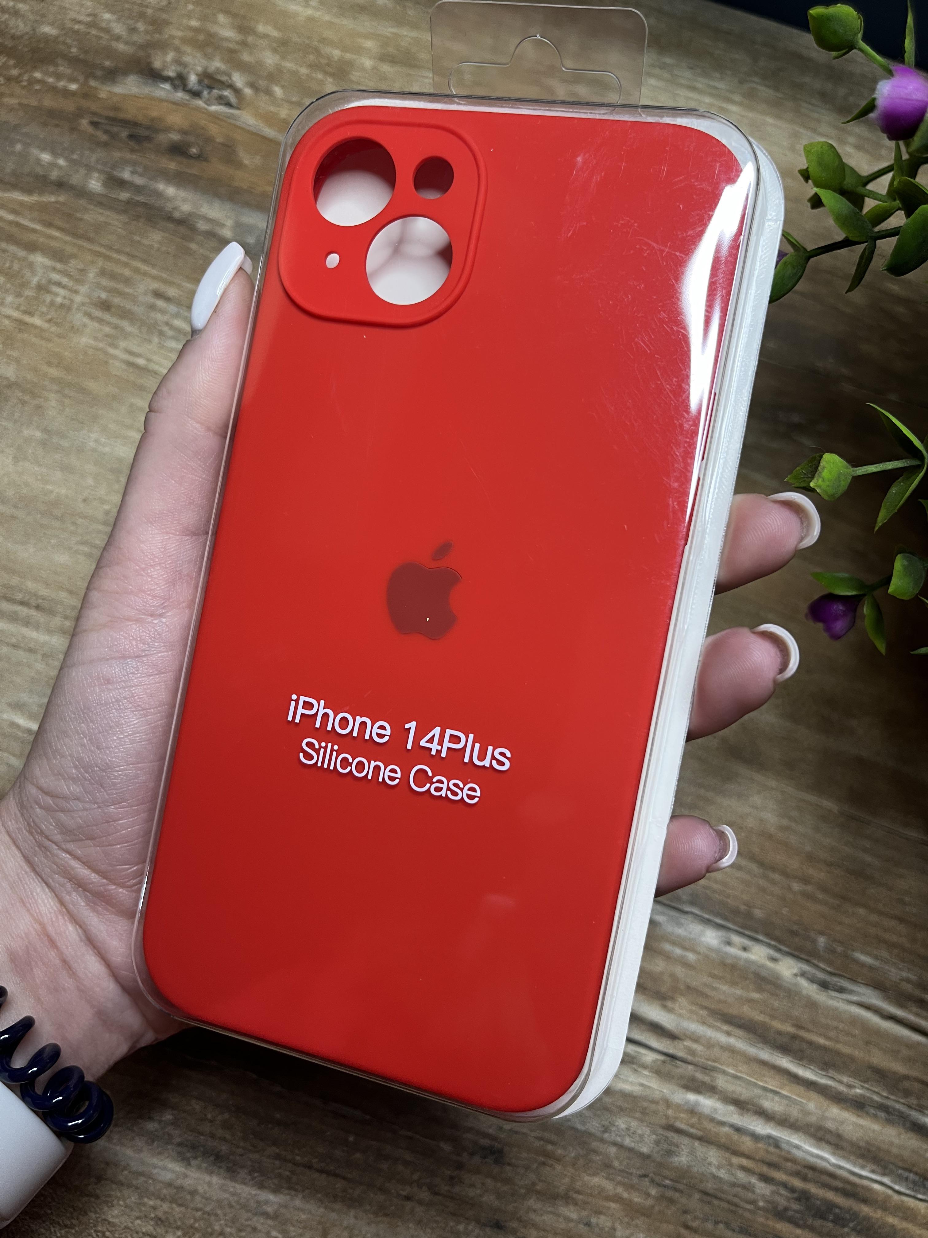 Чохол накладка на iPhone (Айфон) 14 Plus закритий низ та закрита камера silicone case full camera на apple