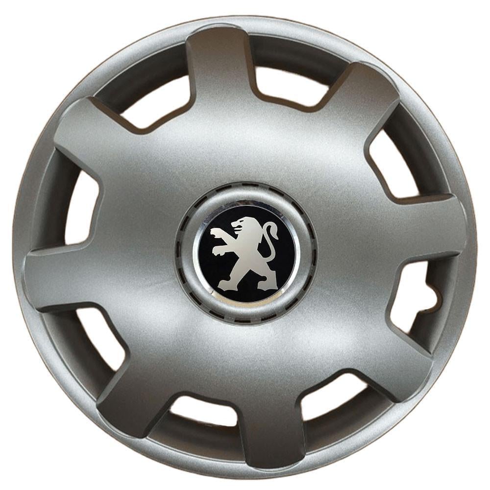Колпаки SJS 105 с логотипом Peugeot 4 шт. R13 Серебряный (2789080611)