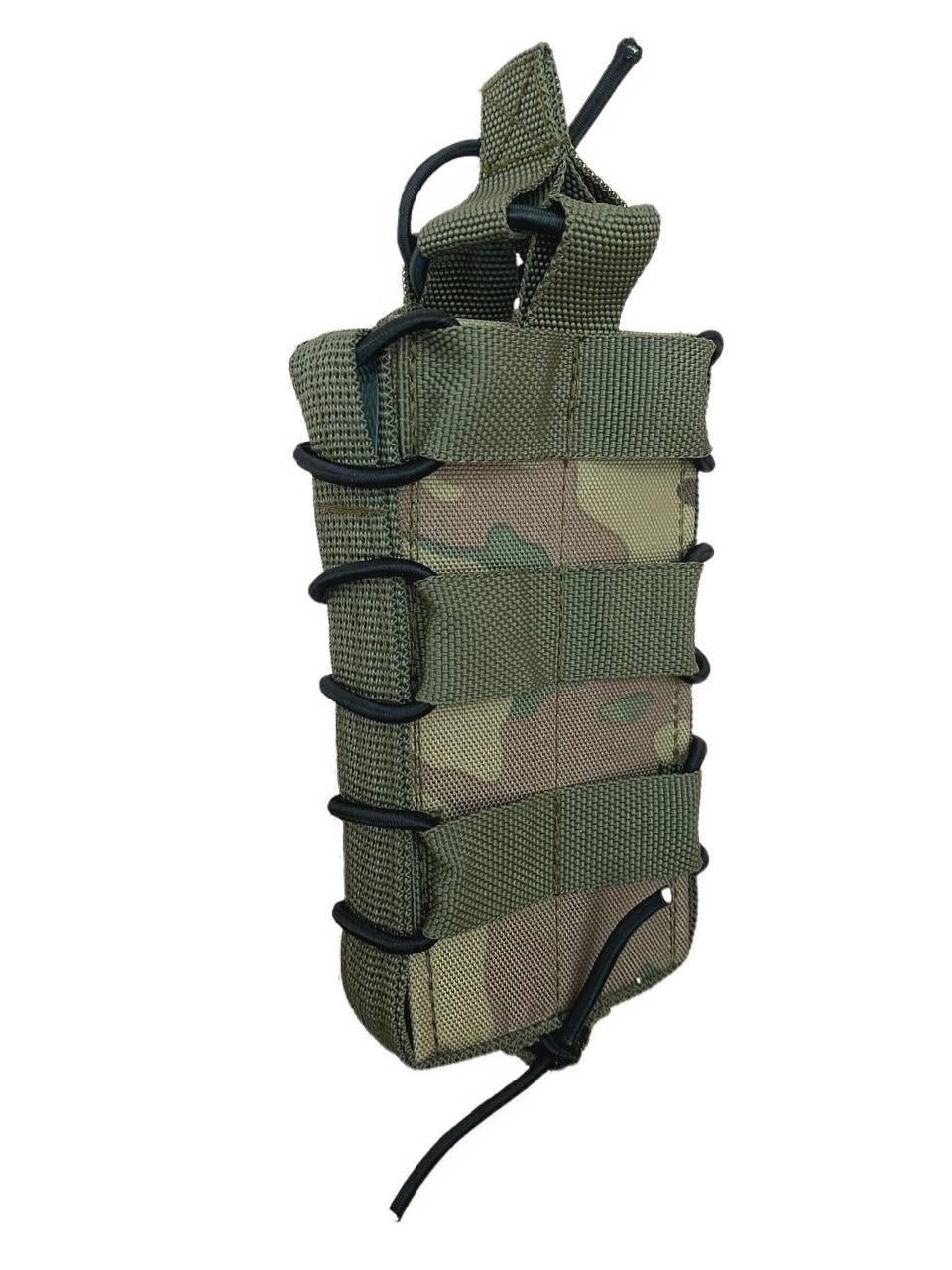 Подсумок каркасный для магазина АК на кнопках открыт одинарный Мультикам (23594396) Подсумок каркасный для магазина АК на кнопках открыт одинарный Мультикам (23594396)