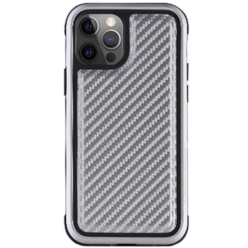 Протиударний чохол PC+TPU+Metal K-DOO MARS Series для Apple iPhone 13 Pro (6.1") Carbon Silver