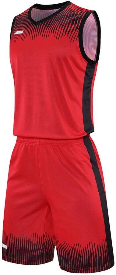 Форма баскетбольная комплект Europaw INVNCIBLE 22 2XL Красно-черный (europaw640)
