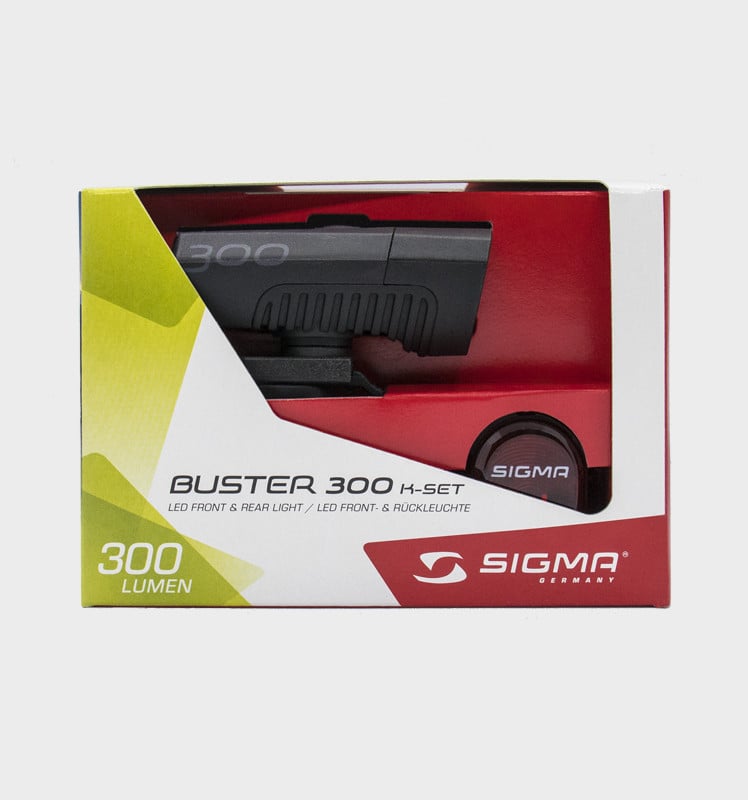 Комплект велосвітла Sigma Sport Buster 300 Lm Nugget II K-Set Чорний (SD19550) - фото 7