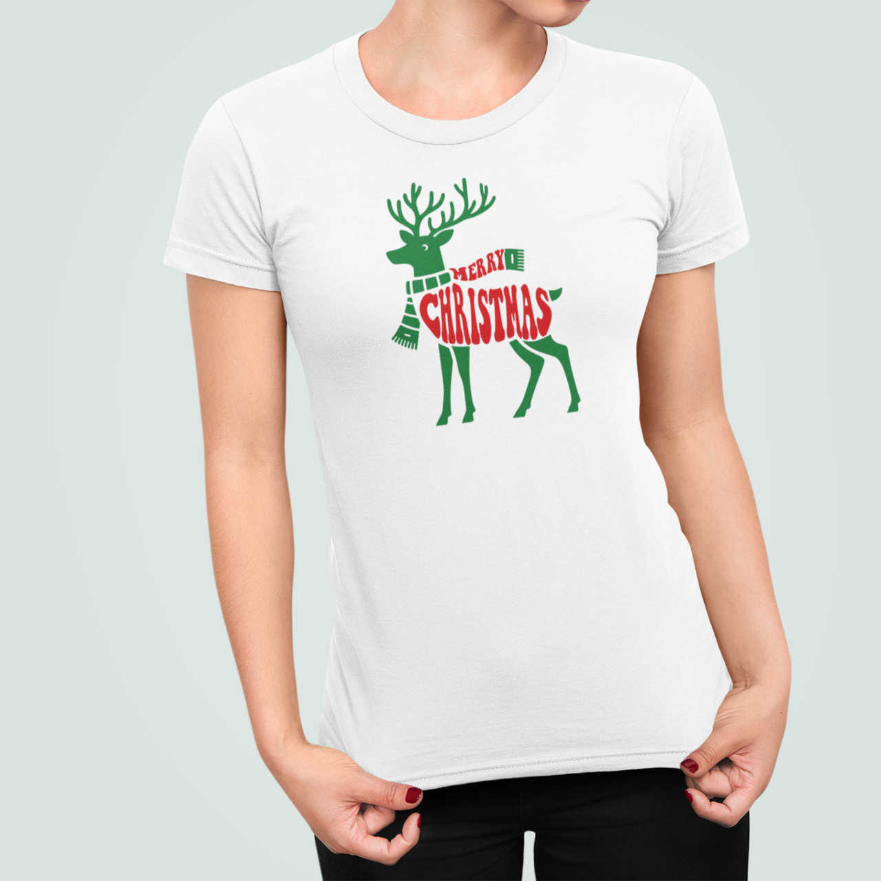 Футболка жіноча новорічна Stedman з принтом "Merry Christmas" Олень з шарфом XXL Білий (НГ182.1-10) Футболка жіноча новорічна Stedman з принтом "Merry Christmas" Олень з шарфом XXL Білий (НГ182.1-10)