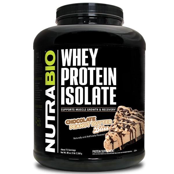 Протеин NutraBio Whey Protein Isolate 2268 г 73 порции Chocolate Peanut Butter Bliss (000027241)