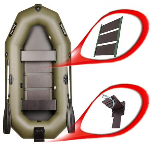 Човен Bark В-260N двомісний з начіпним транцем (02-7771053177) - фото 2 Човен Bark В-260N двомісний з начіпним транцем (02-7771053177) - фото 2