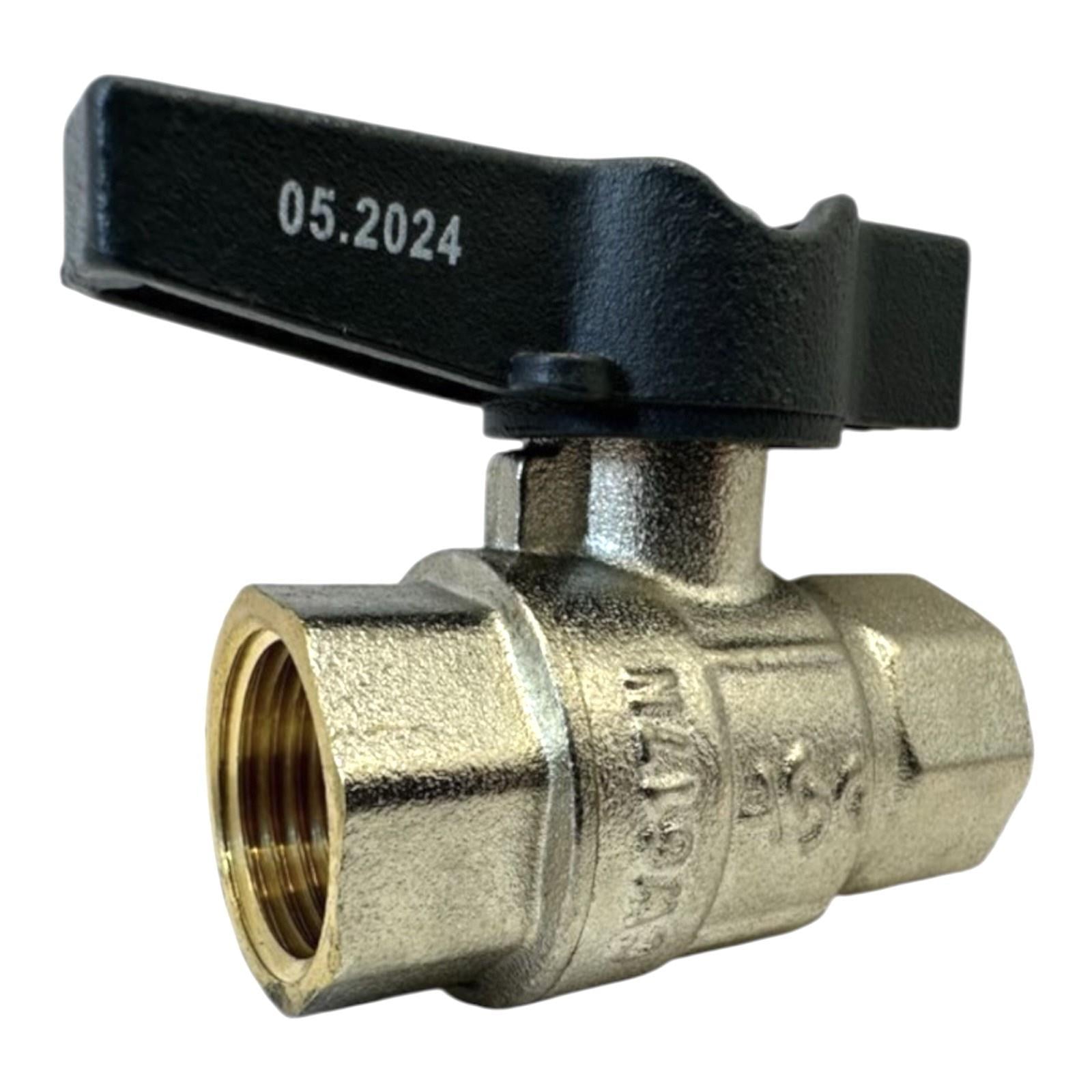 Кран кульовий ASG ПЛЮС 1/2" ВВ метелик (00-00009536)