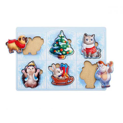 Сортер-вкладиш маленький Новорічний 2 - фото 2 Сортер-вкладиш маленький Новорічний 2 - фото 2