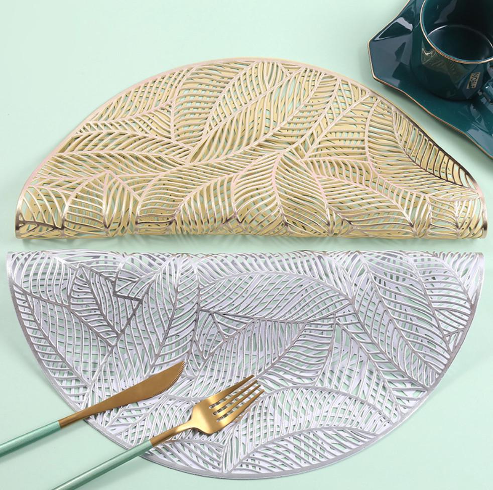 Салфетка сервировочная круглая 38 см Серебристый (5461) - фото 4 Салфетка сервировочная круглая 38 см Серебристый (5461) - фото 4