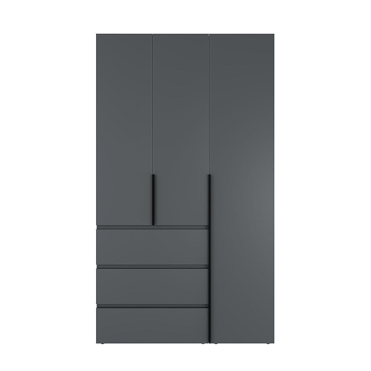 Шкаф распашной комбинированный ART IN HEAD №2 Light 1200x500x2200 мм Графит серый (GALTK027000000) - фото 1 Шкаф распашной комбинированный ART IN HEAD №2 Light 1200x500x2200 мм Графит серый (GALTK027000000) - фото 1