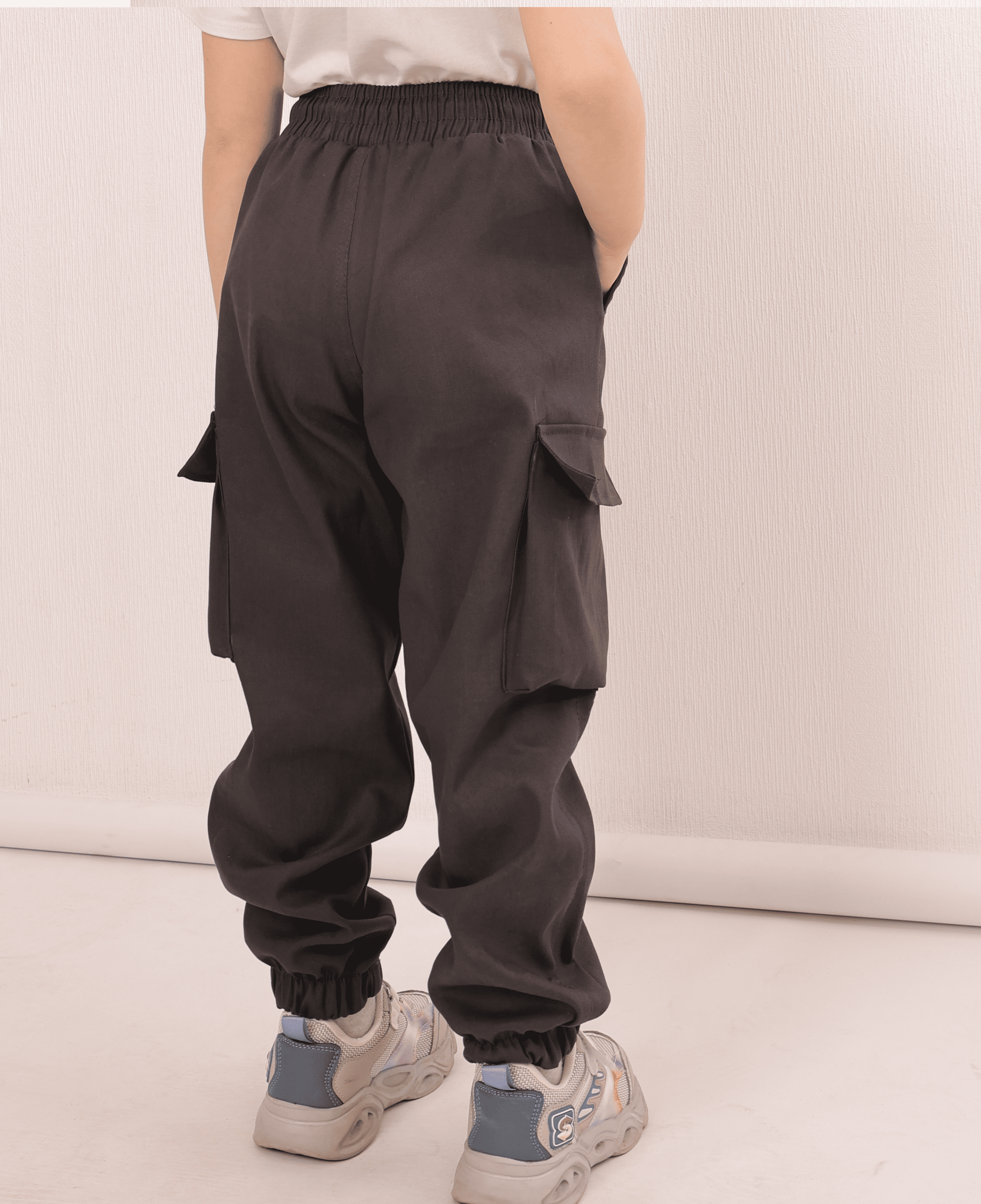 Штаны-джогеры детские на девочку демисезонные летние хлопковые р. 152 Графитовый (джграфіт-152д) - фото 5 Штаны-джогеры детские на девочку демисезонные летние хлопковые р. 152 Графитовый (джграфіт-152д) - фото 5