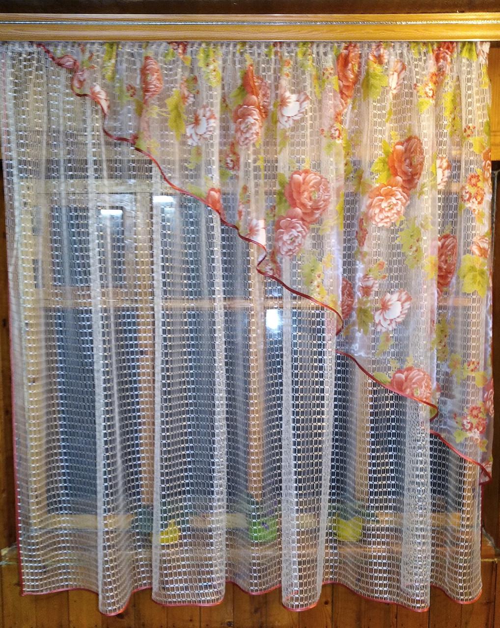 Штори Фаїна права Молочний/Півонія (1283077855) Штори Фаїна права Молочний/Півонія (1283077855)