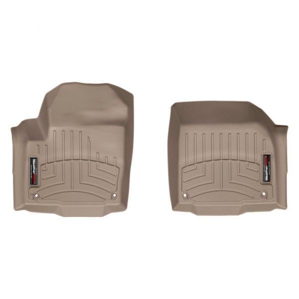 Коврики в салон WeatherTech для Land Rover Evoque 2012-18 передние с бортиком Бежевый (454041)