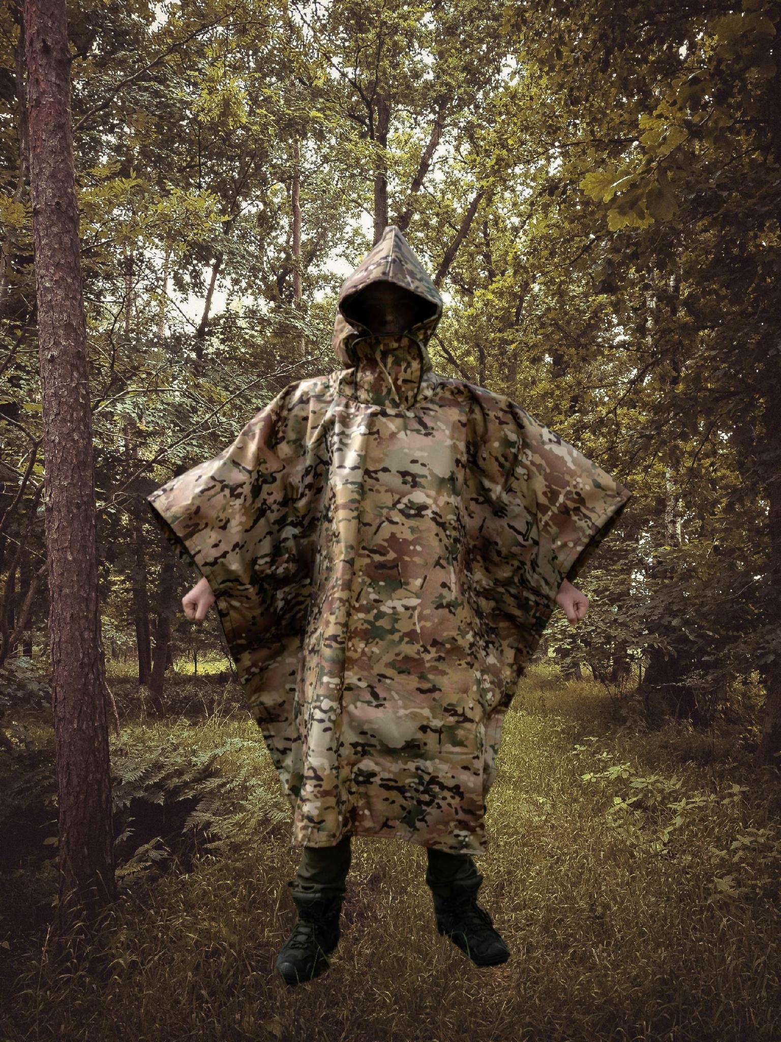 Пончо анти-тепловізійне подовжене Woodland (Optical-07) Пончо анти-тепловізійне подовжене Woodland (Optical-07)