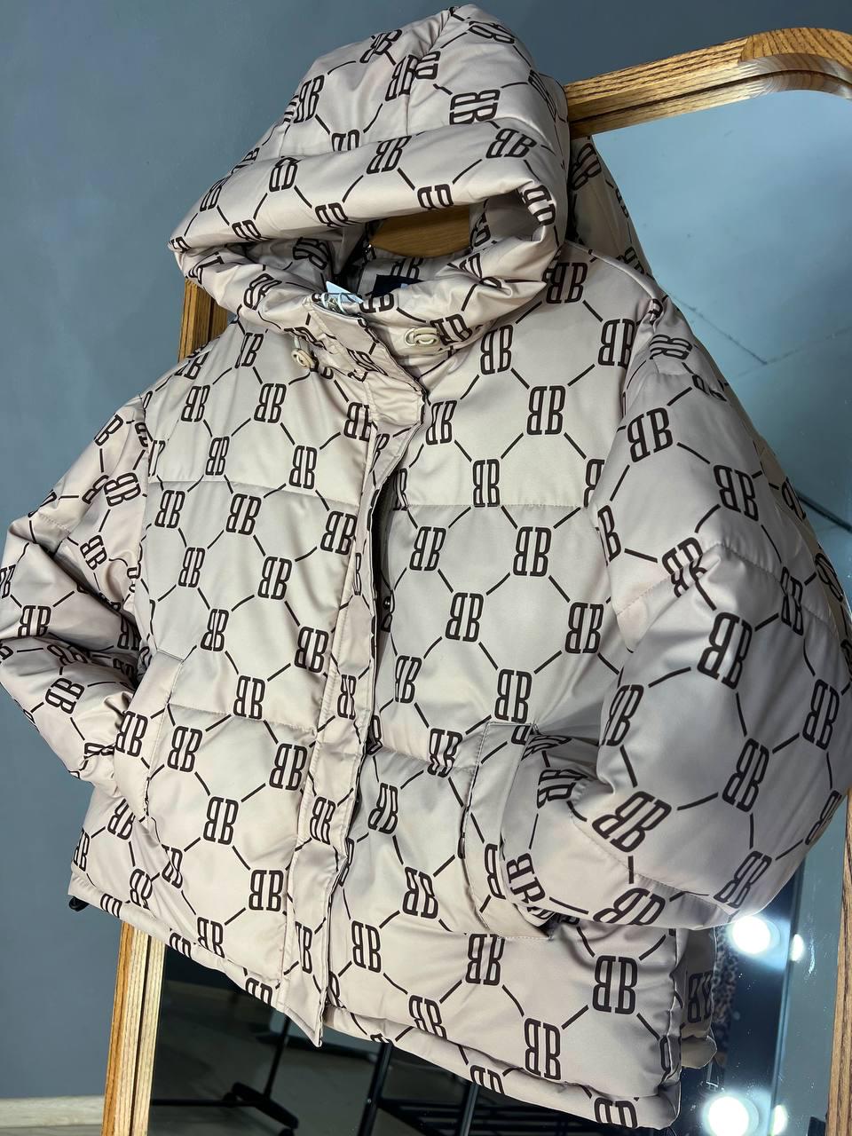 Куртка женская оверсайз демисезонная HAIZIYUAN 192 с капюшоном с узором XL Капучино (3259) - фото 9 Куртка женская оверсайз демисезонная HAIZIYUAN 192 с капюшоном с узором XL Капучино (3259) - фото 9