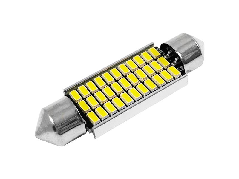Автомобильная лампа светодиодная LEDUA S85 41 мм 33 SMD 4014 обманка 12V Белый (1733)