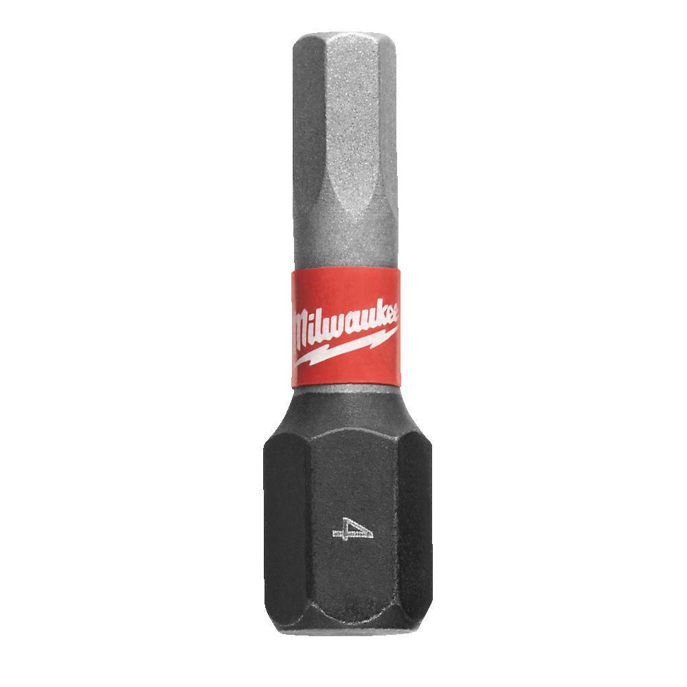 Биты Milwaukee Shockwave Hex4х25 мм 2 шт. (4932430895)