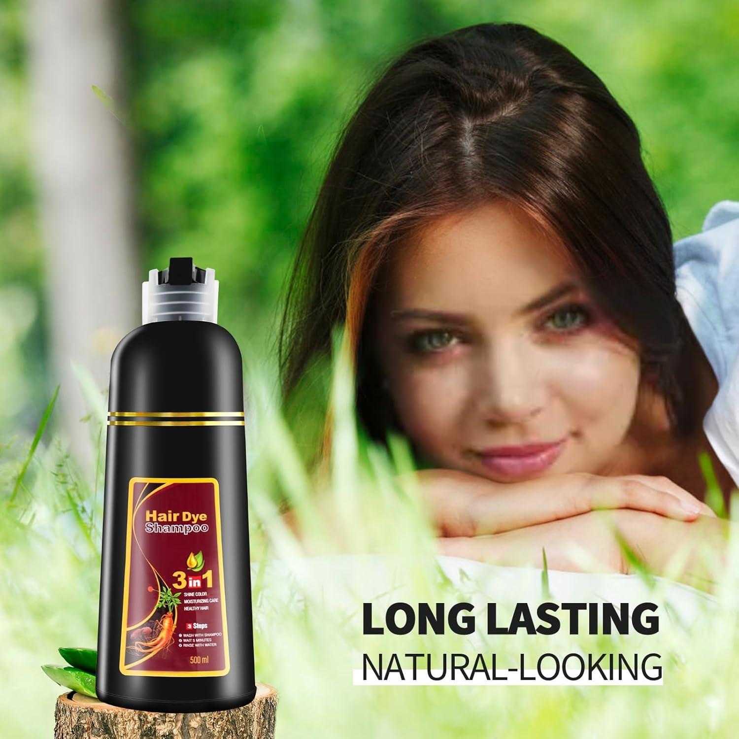 Me+ Color Shampoo ディープブラウン 300mL 5点セット ᐉ Шампунь для волос покрасочный MEIDU 3в1 Темно-коричневый 500 мл