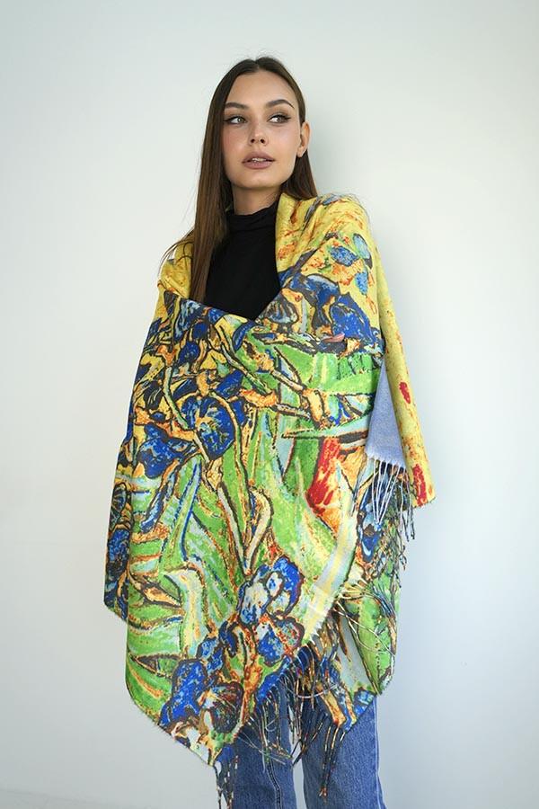 Палантин Braxton Ирисы 7023 Разноцветный (26479459)