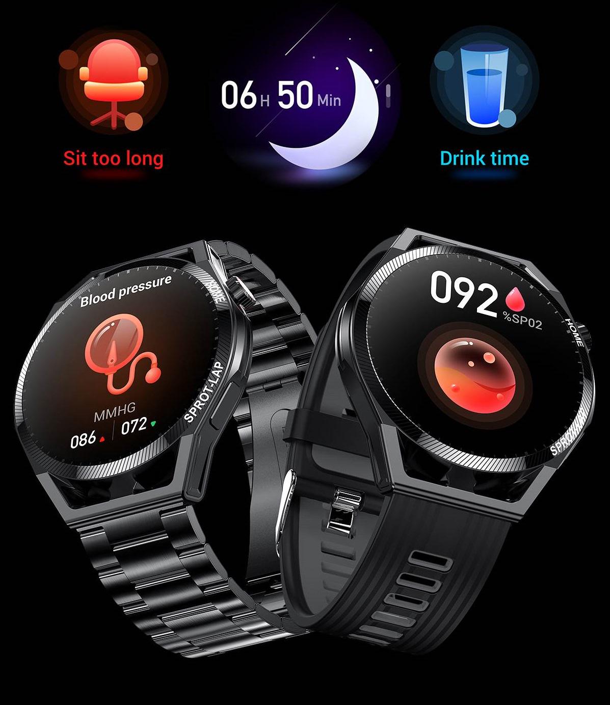 Смарт-годинник LEMFO LF31 тонометр/пульсоксиметр/розмова 2 ремінці Black - фото 6 Смарт-годинник LEMFO LF31 тонометр/пульсоксиметр/розмова 2 ремінці Black - фото 6