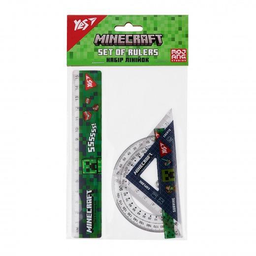 Набор линеек YES Minecraft линейка 3 пр. (370687) Набор линеек YES Minecraft линейка 3 пр. (370687)