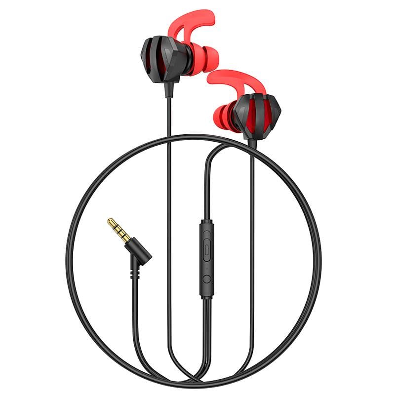 Навушники Hoco Sharp wire control gaming earphones with microphone M105 HD Mic Hi-Fi Black (579482)