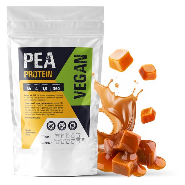 Протеин гороховый Vegan Карамель 84% белка на 33 порции 1 кг (21-125-pp-k1) Протеин гороховый Vegan Карамель 84% белка на 33 порции 1 кг (21-125-pp-k1)