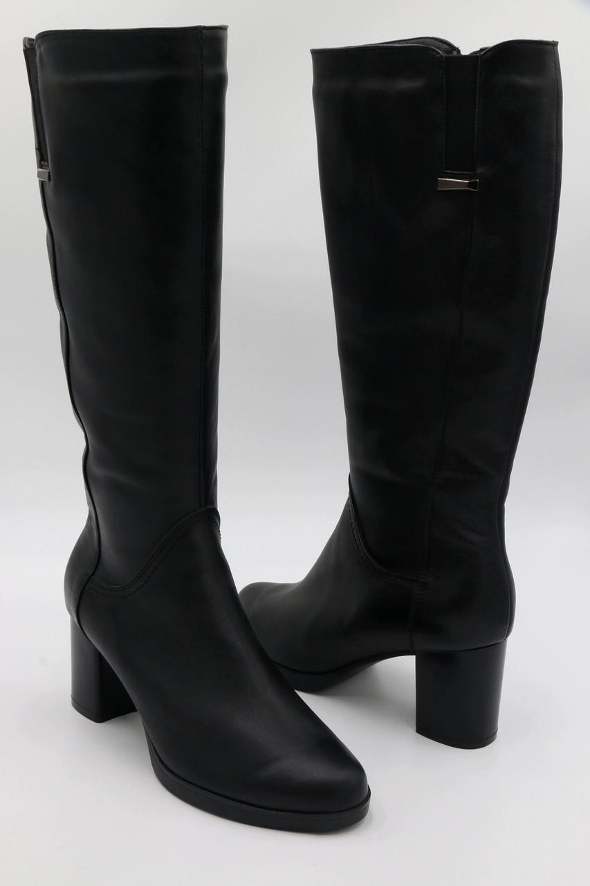 Сапоги женские демисезонные Starmani классика кожаные р. 39 (6031)