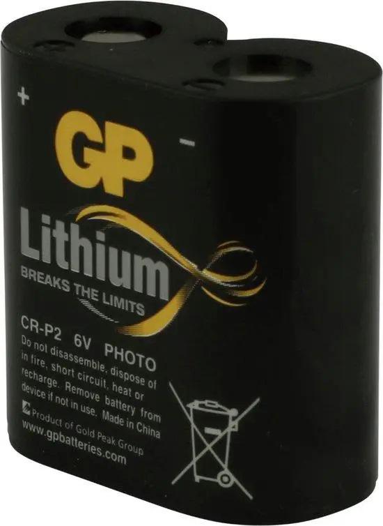 Батарейка GP Lithium 6V DL223/CR-P2/223/DL223A 36x34x19,5 мм (001093) - фото 3