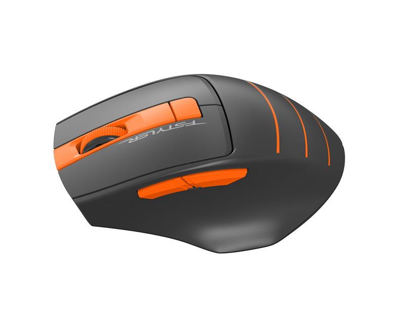 Компьютерная мышка беспроводная A4Tech FG30S Black/Orange (26448696) - фото 2