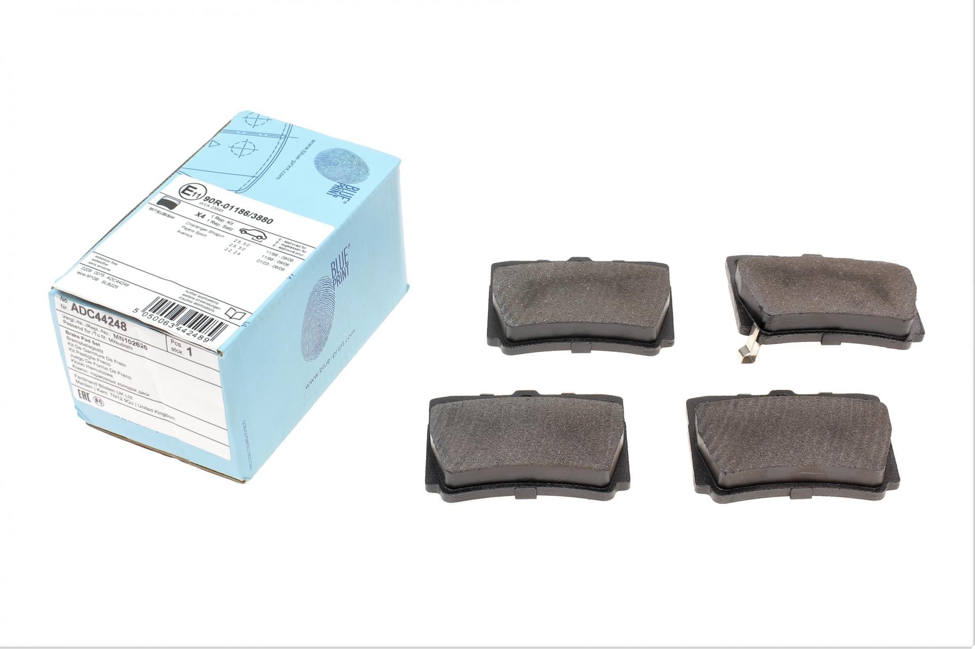 Колодки тормозные задние BLUE PRINT для Mitsubishi Pajero 98- (ADC44248)