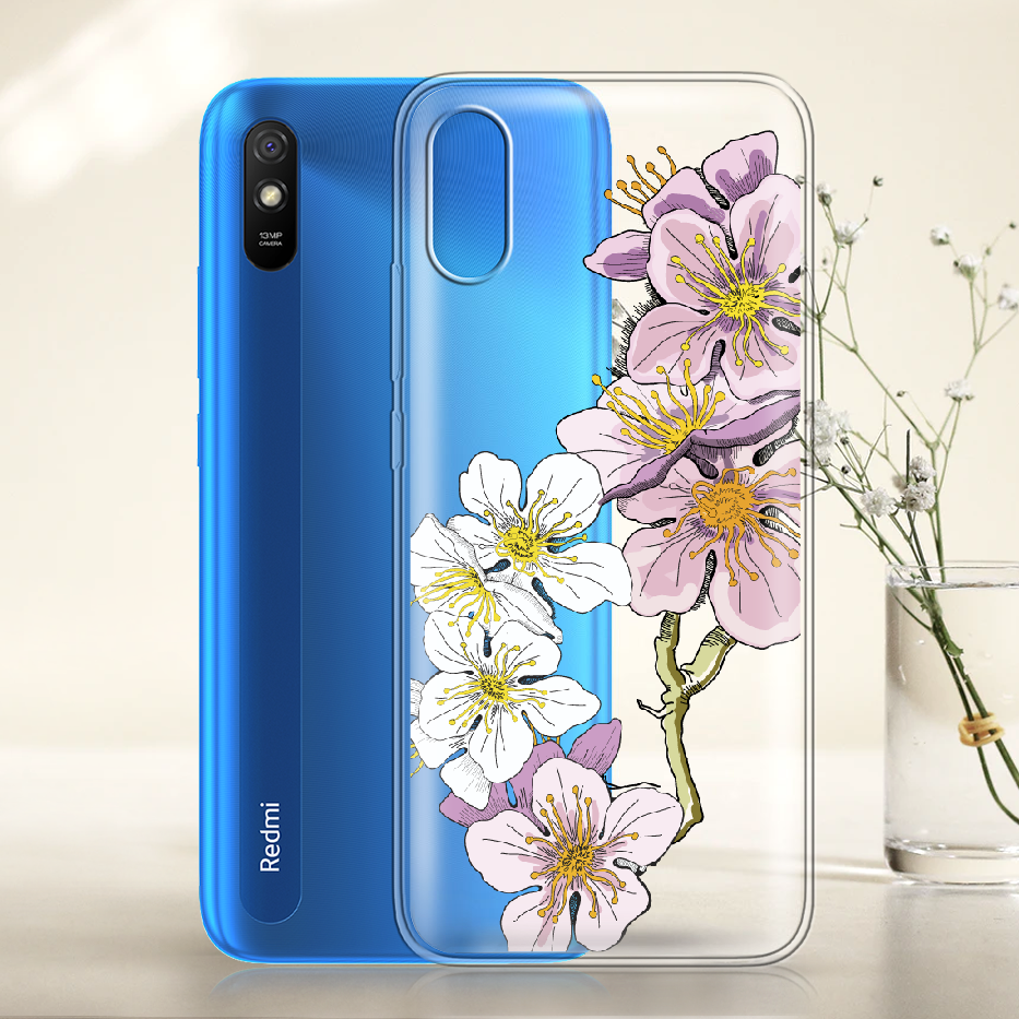 Чохол BoxFace Xiaomi Redmi 9A Cherry Blossom Прозорий силікон (40304-cc4-40304) - фото 2