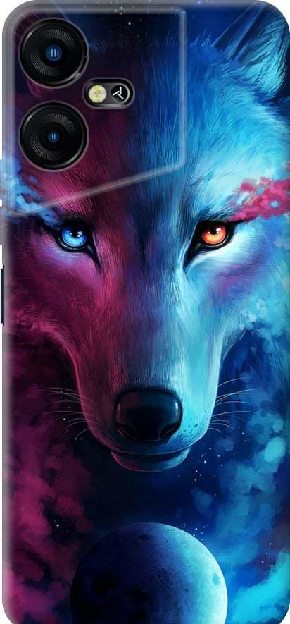 Чехол на Tecno POVA NEO 3 Арт-волк (3999u-3140-42517)