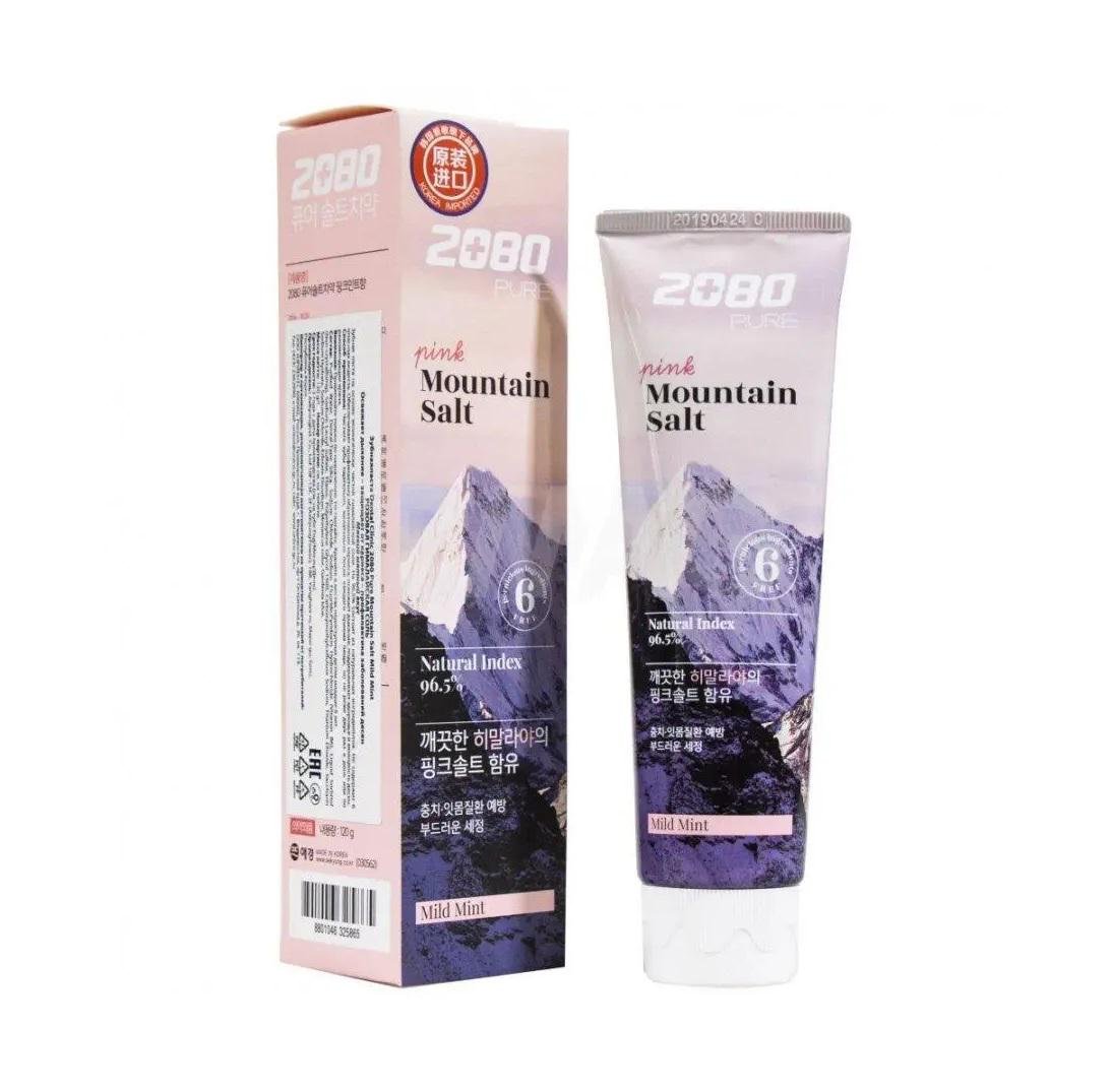 Зубна паста Dental Clinic 2080 Pure Mountain Salt Pink Mild Mint з рожевою гімалайською сіллю 120 г (8801046311493)