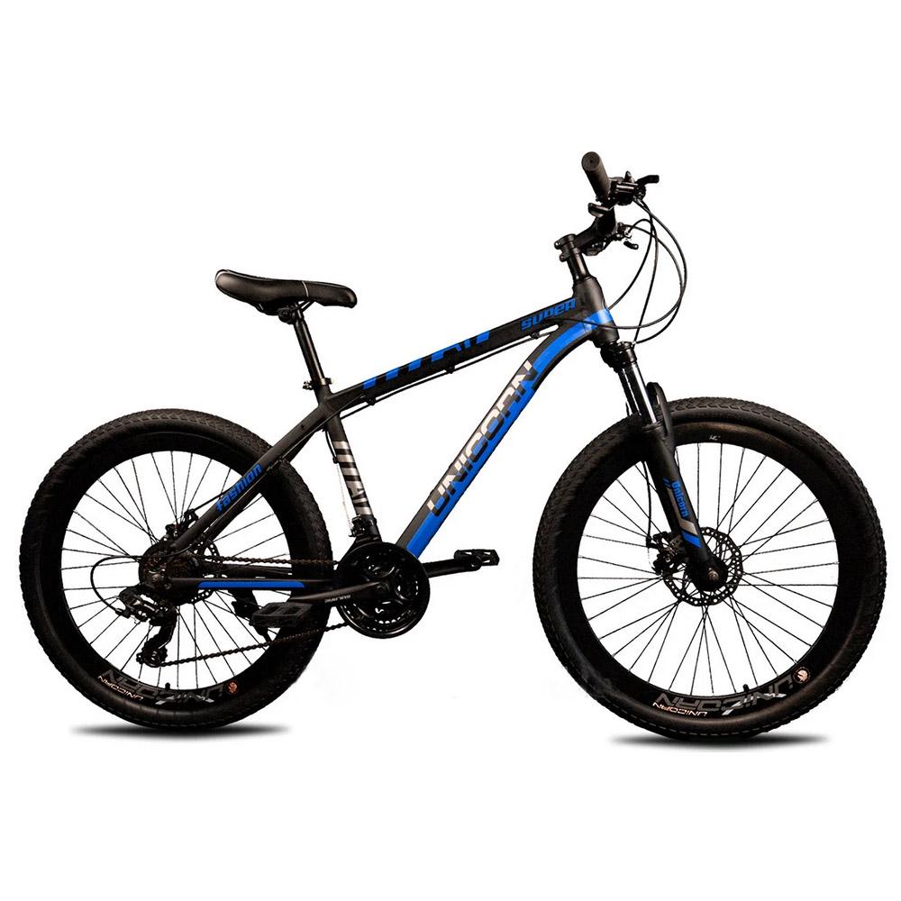 Велосипед Unicorn Supper 26" 2021 Черно-синий (000S26-1)