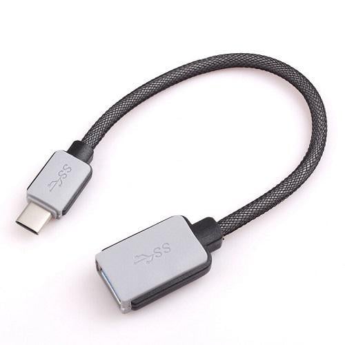 Перехідник USB Type-C 3.1 OTG OEM 0,2 м в оплетке (S0679)