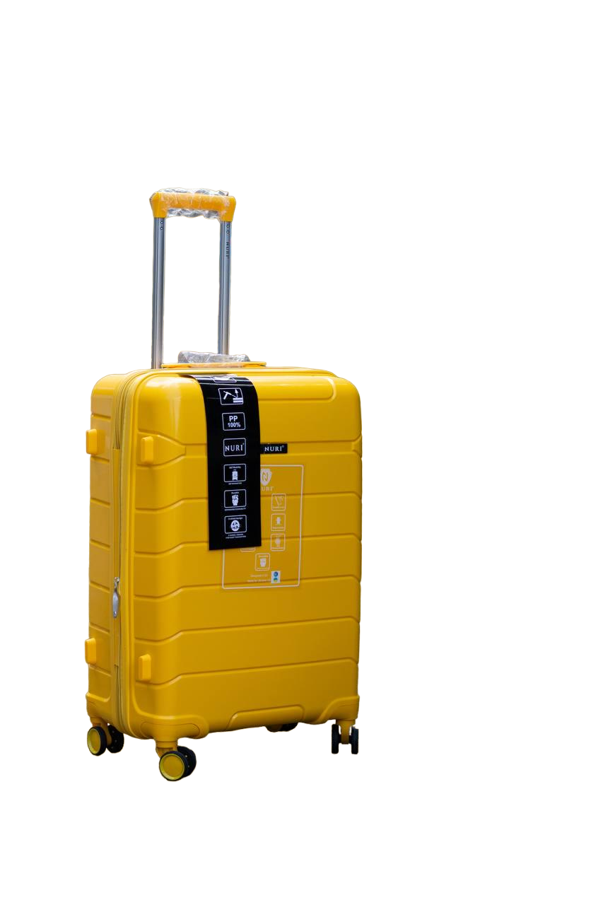 Чемодан пластиковый Nuri 1908 S Желтый (11823698) - фото 1